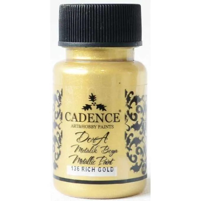 Cadence Dora Metalik - 136:R,GOLD 50ml