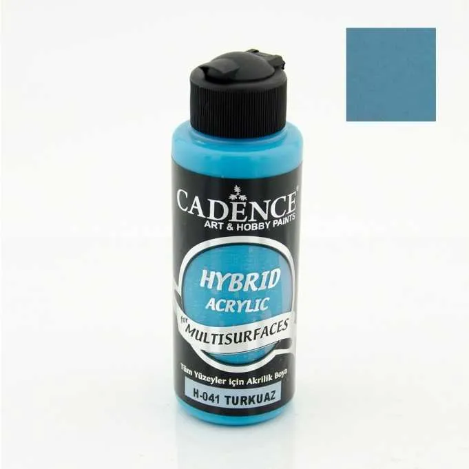 Cadence Hybrid Multisurfaces Akrilik Boya – H041:TURKUAZ 120ml