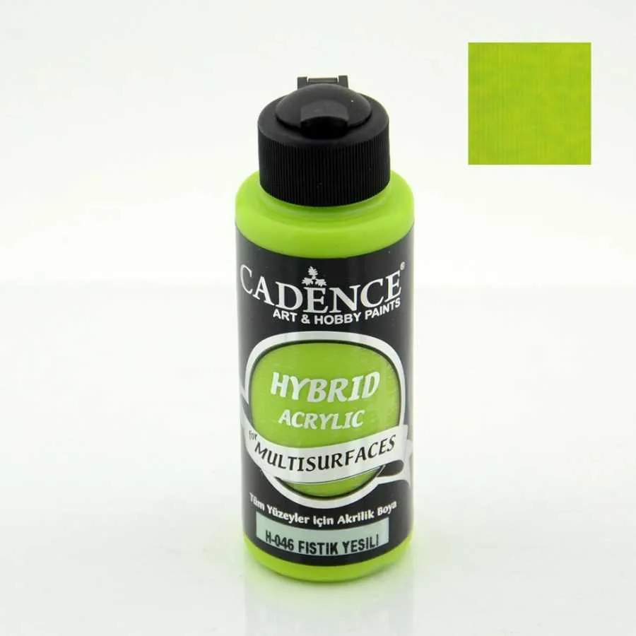 Cadence - Cadence Hybrid Multisurfaces Akrilik Boya – H046:FISTIK YEŞİLİ 120ml