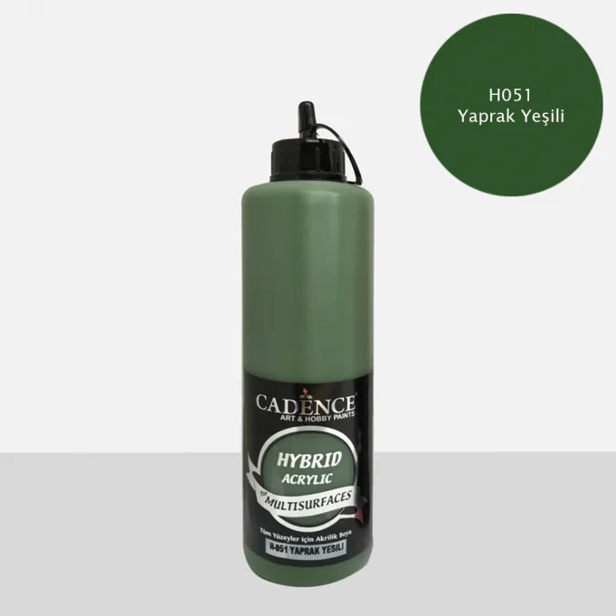 Cadence - Cadence Hybrid Multisurfaces Akrilik Boya – H051:YAPRAK YEŞİLİ 500ml