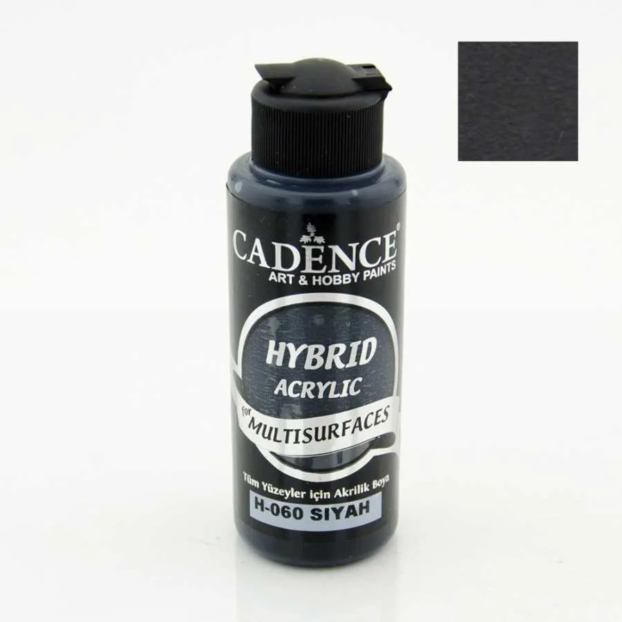 Cadence Hybrid Multisurfaces Akrilik Boya – H060:SİYAH 120ml