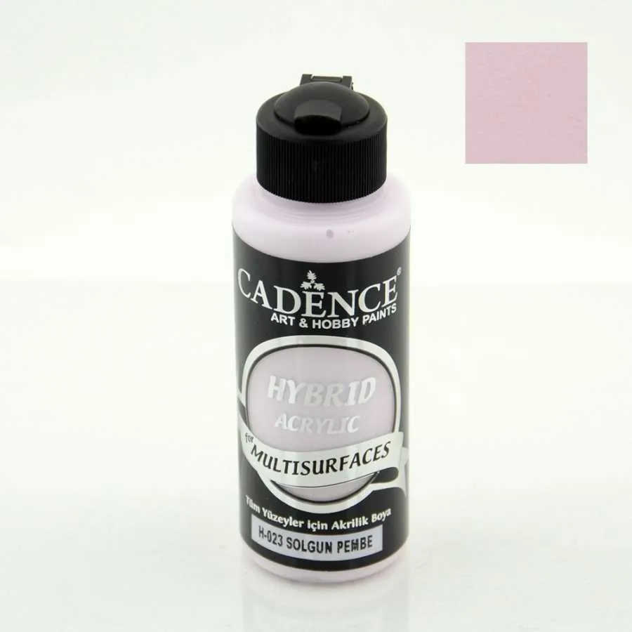 Cadence Hybrid Multisurfaces Metalik Akrilik Boya – HM023:SOLGUN PEMBE 120ml